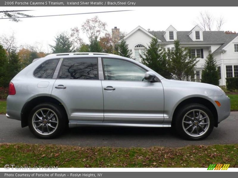 Iceland Silver Metallic / Black/Steel Grey 2006 Porsche Cayenne S Titanium