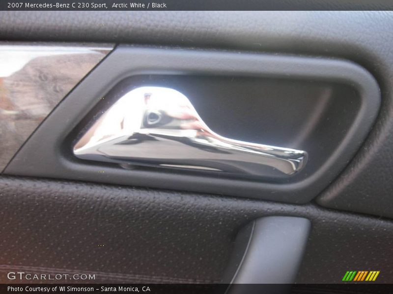 Arctic White / Black 2007 Mercedes-Benz C 230 Sport