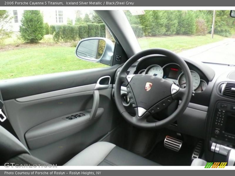 Iceland Silver Metallic / Black/Steel Grey 2006 Porsche Cayenne S Titanium