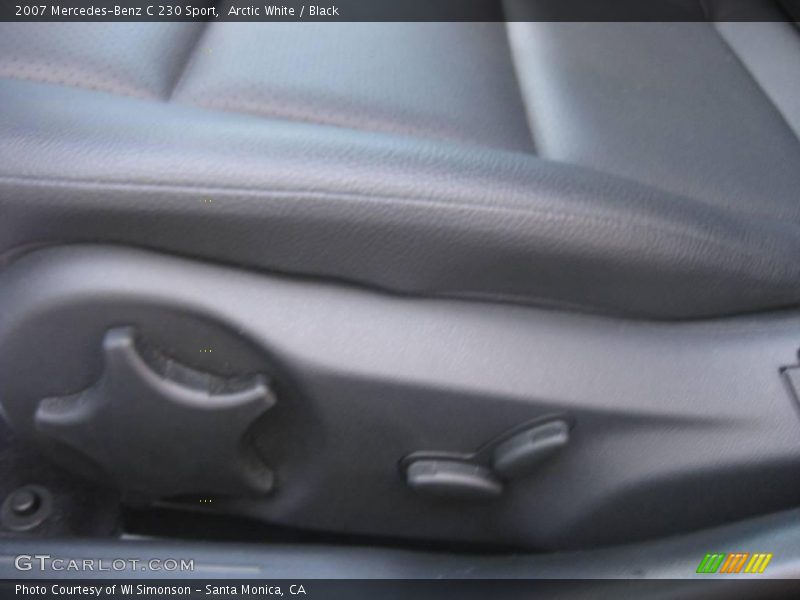 Arctic White / Black 2007 Mercedes-Benz C 230 Sport