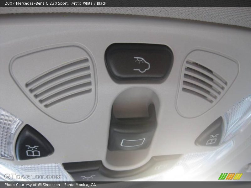Arctic White / Black 2007 Mercedes-Benz C 230 Sport