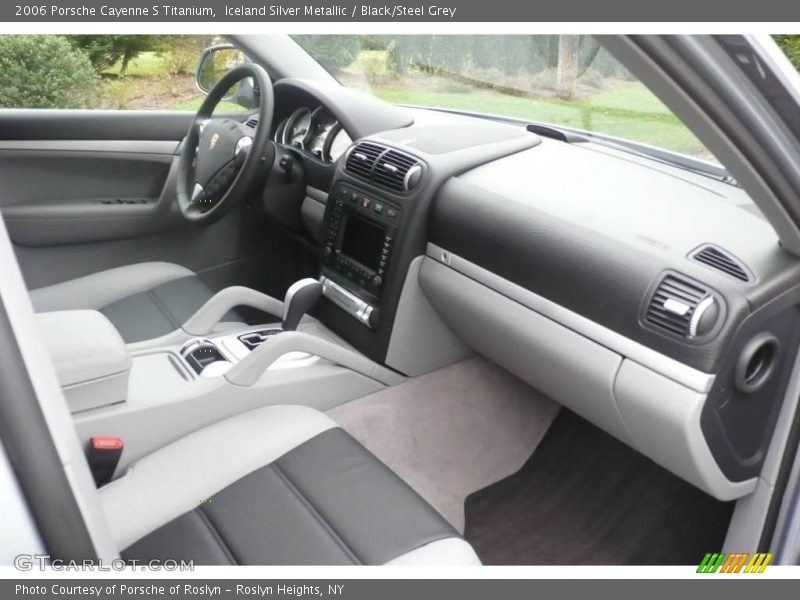 Iceland Silver Metallic / Black/Steel Grey 2006 Porsche Cayenne S Titanium
