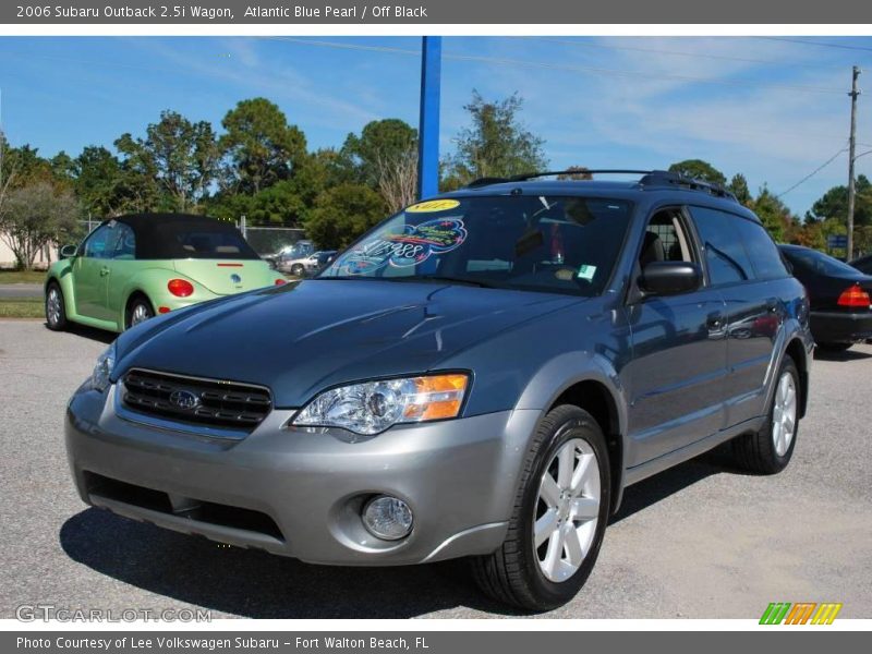 Atlantic Blue Pearl / Off Black 2006 Subaru Outback 2.5i Wagon