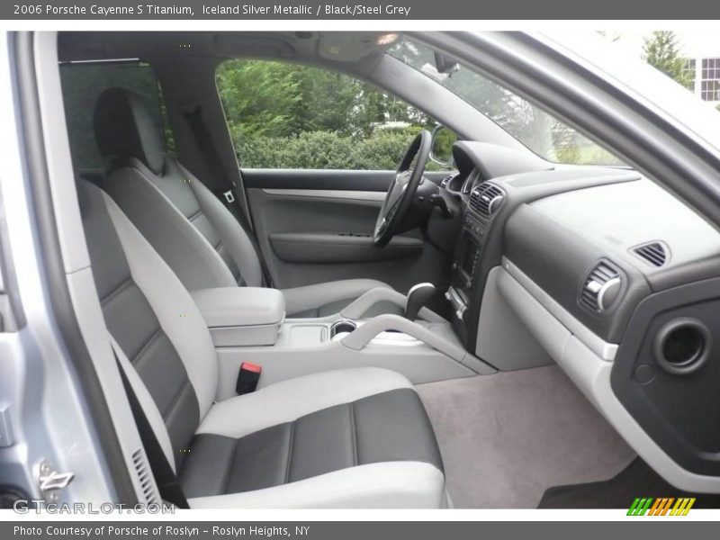 Iceland Silver Metallic / Black/Steel Grey 2006 Porsche Cayenne S Titanium
