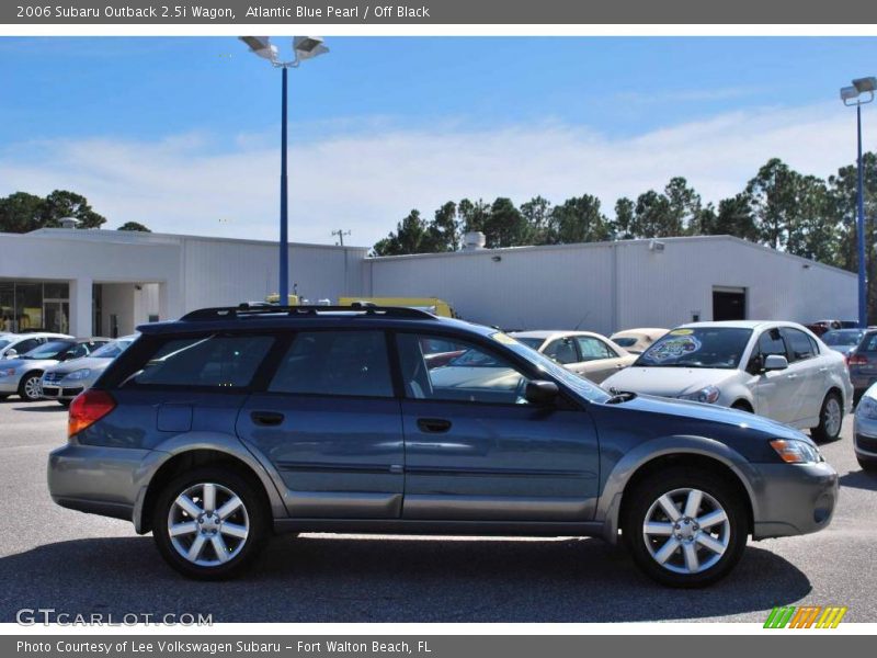 Atlantic Blue Pearl / Off Black 2006 Subaru Outback 2.5i Wagon