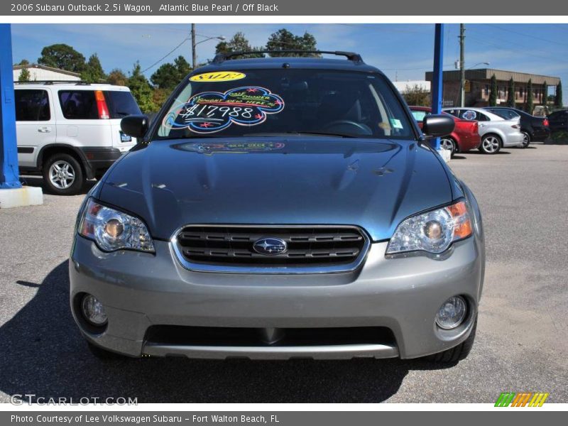 Atlantic Blue Pearl / Off Black 2006 Subaru Outback 2.5i Wagon