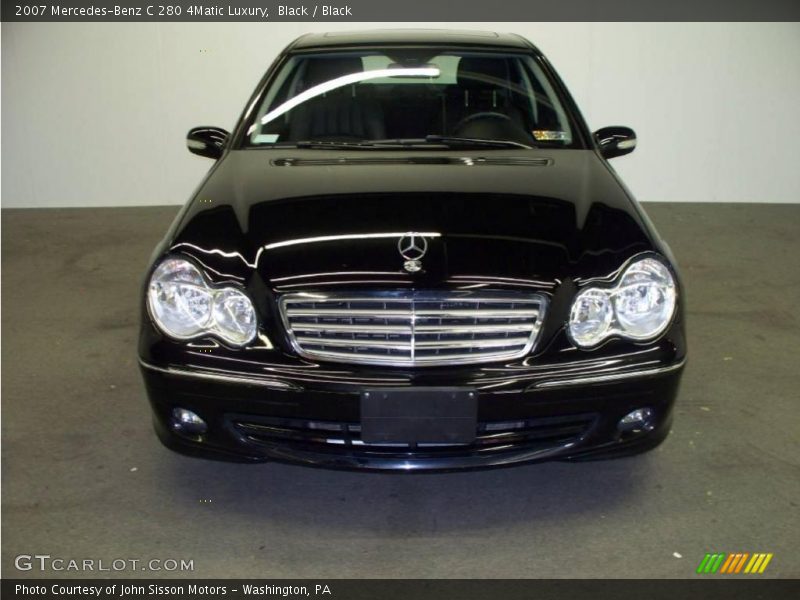 Black / Black 2007 Mercedes-Benz C 280 4Matic Luxury