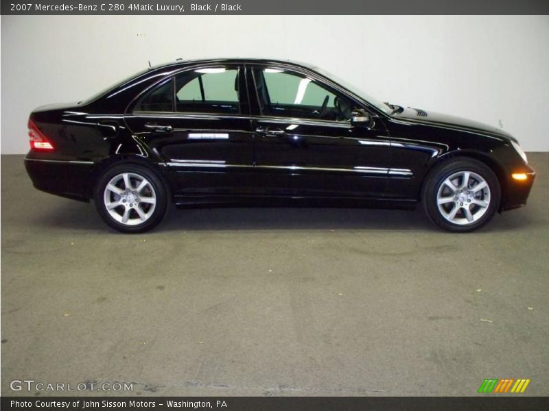 Black / Black 2007 Mercedes-Benz C 280 4Matic Luxury