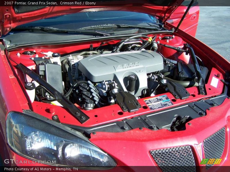 Crimson Red / Ebony 2007 Pontiac Grand Prix Sedan