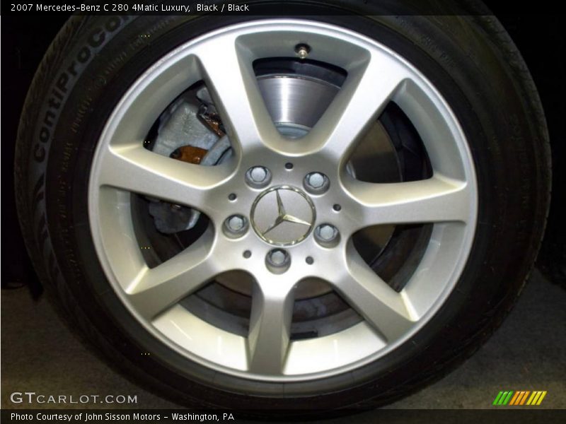 Black / Black 2007 Mercedes-Benz C 280 4Matic Luxury