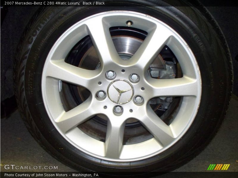 Black / Black 2007 Mercedes-Benz C 280 4Matic Luxury