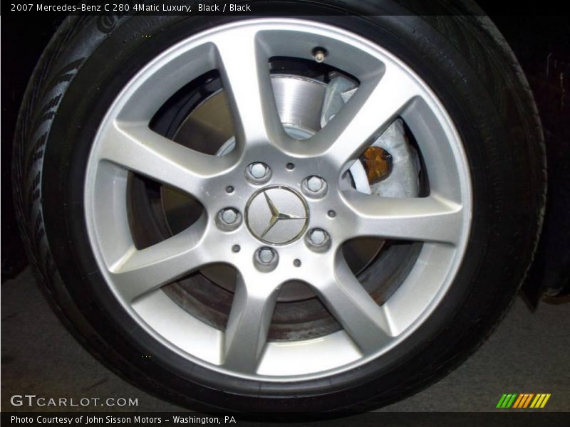 Black / Black 2007 Mercedes-Benz C 280 4Matic Luxury