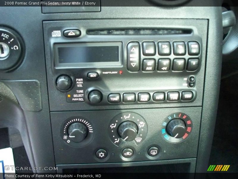 Ivory White / Ebony 2008 Pontiac Grand Prix Sedan