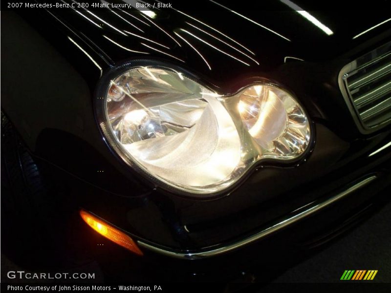 Black / Black 2007 Mercedes-Benz C 280 4Matic Luxury