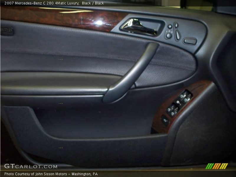 Black / Black 2007 Mercedes-Benz C 280 4Matic Luxury