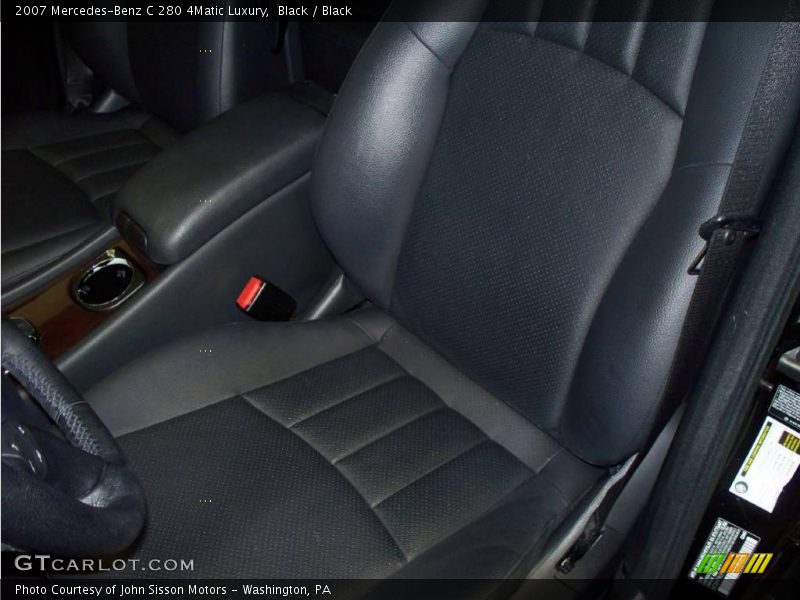 Black / Black 2007 Mercedes-Benz C 280 4Matic Luxury