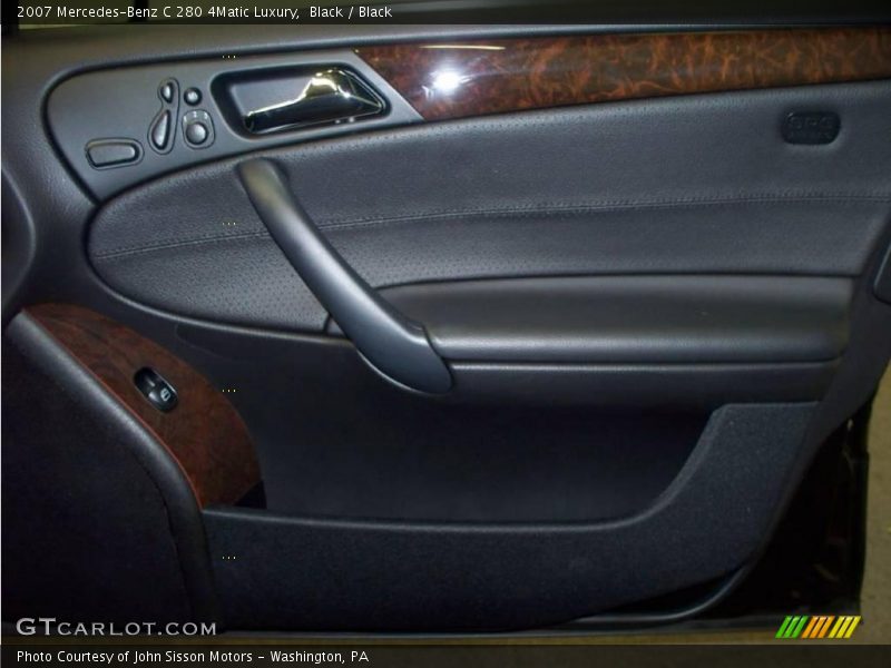 Black / Black 2007 Mercedes-Benz C 280 4Matic Luxury