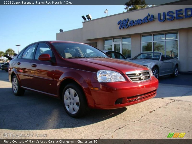 Fusion Red Metallic / Grey 2008 Suzuki Forenza
