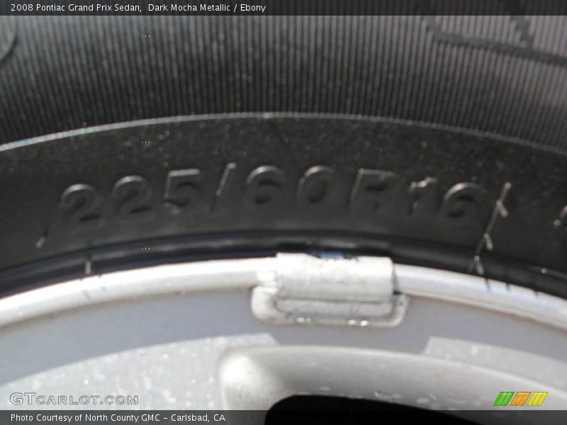 Dark Mocha Metallic / Ebony 2008 Pontiac Grand Prix Sedan