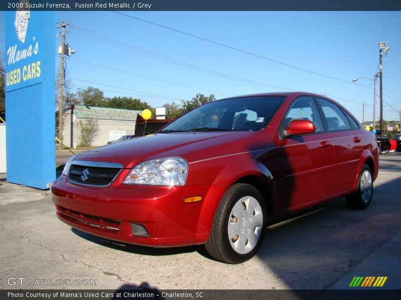 Fusion Red Metallic / Grey 2008 Suzuki Forenza