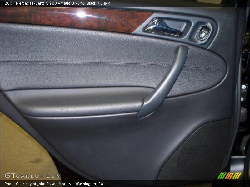 Black / Black 2007 Mercedes-Benz C 280 4Matic Luxury