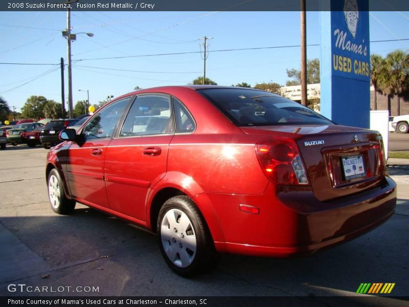 Fusion Red Metallic / Grey 2008 Suzuki Forenza