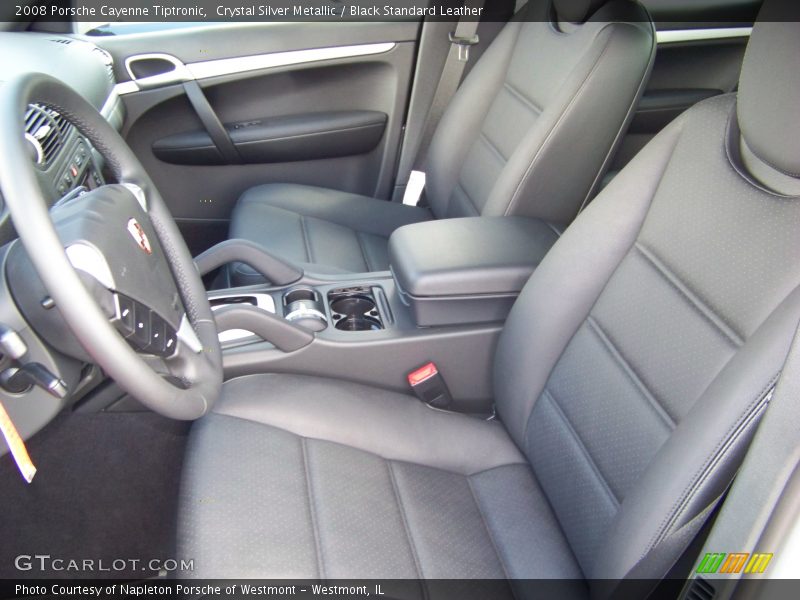 Crystal Silver Metallic / Black Standard Leather 2008 Porsche Cayenne Tiptronic