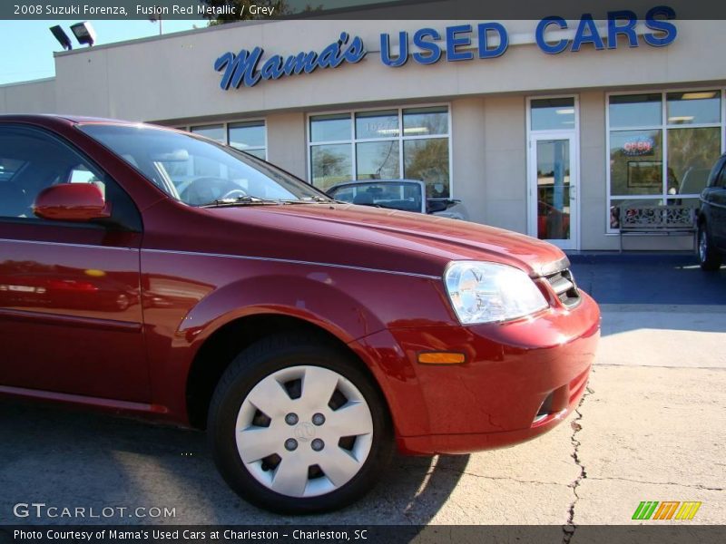 Fusion Red Metallic / Grey 2008 Suzuki Forenza