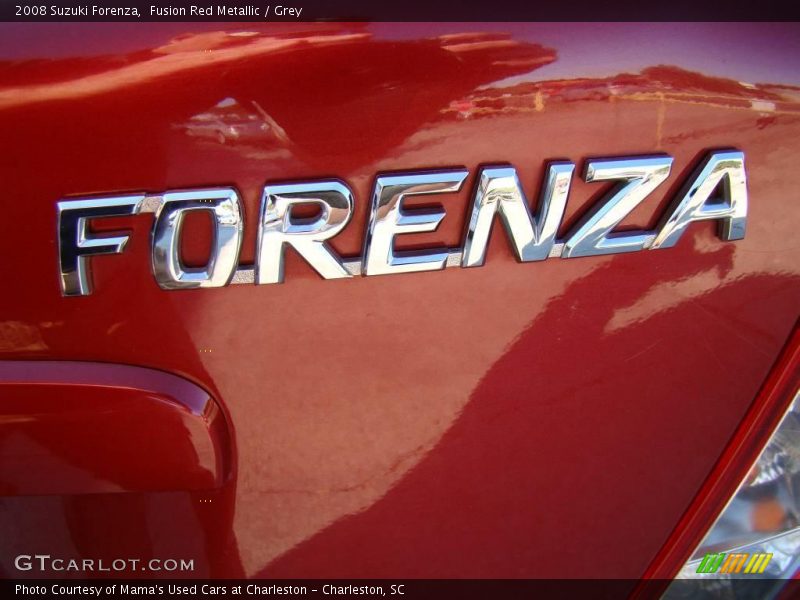 Fusion Red Metallic / Grey 2008 Suzuki Forenza