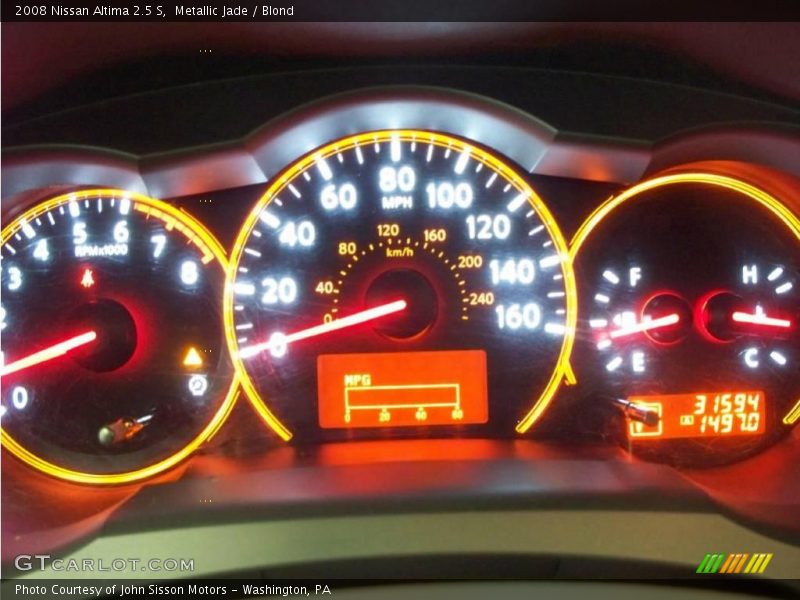 Metallic Jade / Blond 2008 Nissan Altima 2.5 S