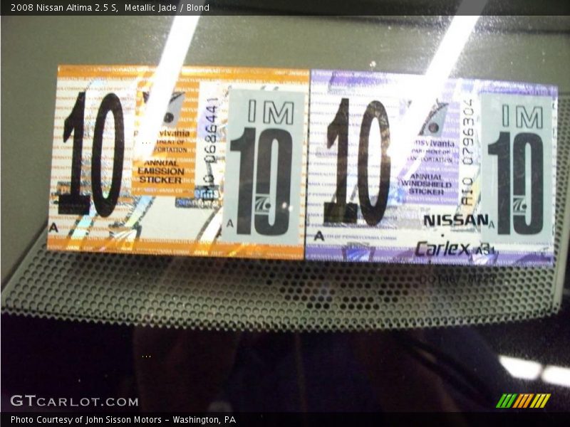 Metallic Jade / Blond 2008 Nissan Altima 2.5 S