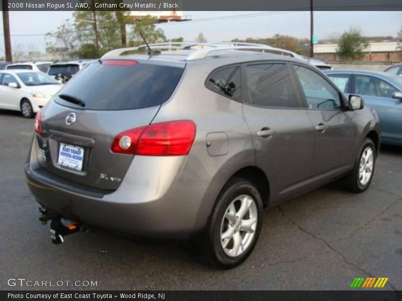 Gotham Gray Metallic / Black 2008 Nissan Rogue SL AWD