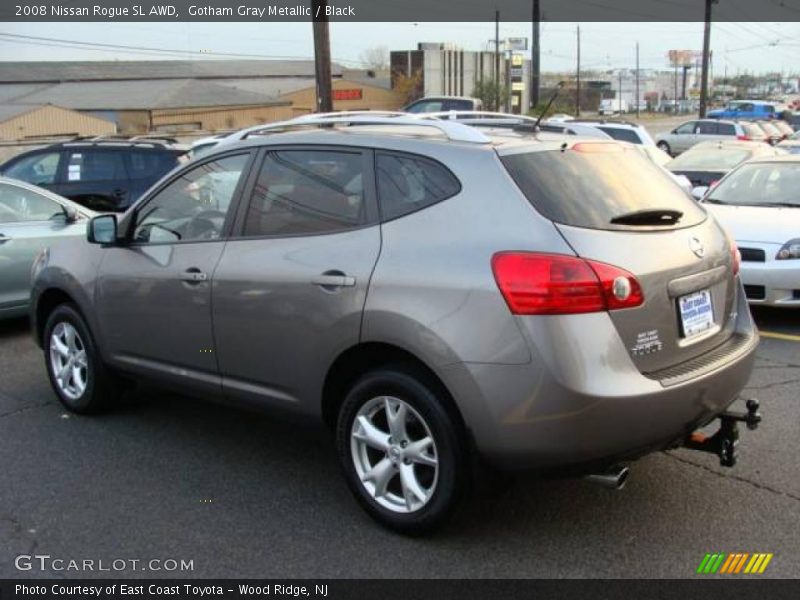 Gotham Gray Metallic / Black 2008 Nissan Rogue SL AWD