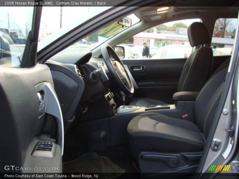 Gotham Gray Metallic / Black 2008 Nissan Rogue SL AWD
