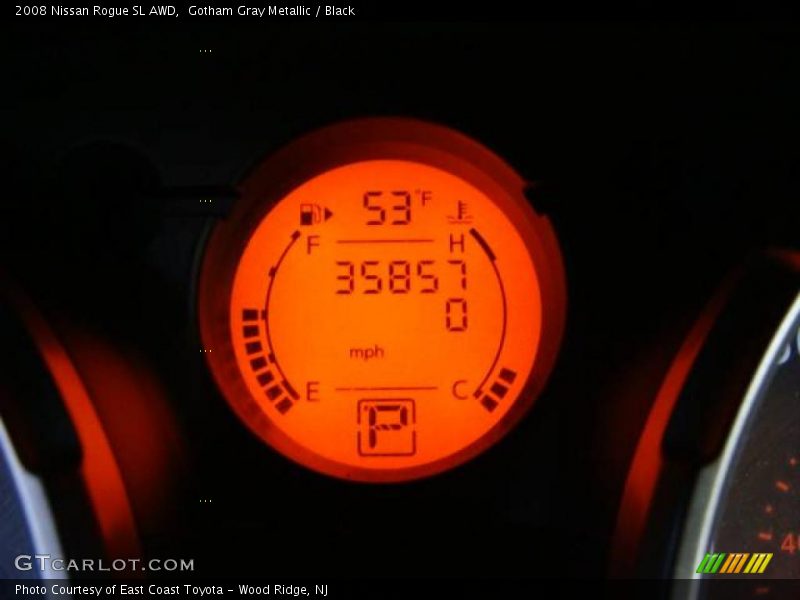 Gotham Gray Metallic / Black 2008 Nissan Rogue SL AWD