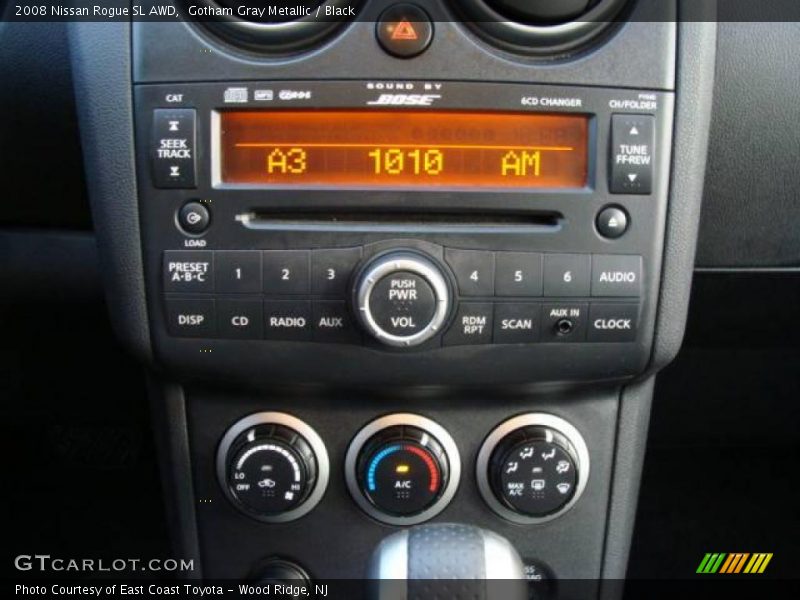 Gotham Gray Metallic / Black 2008 Nissan Rogue SL AWD