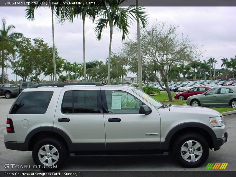 Silver Birch Metallic / Camel 2006 Ford Explorer XLT