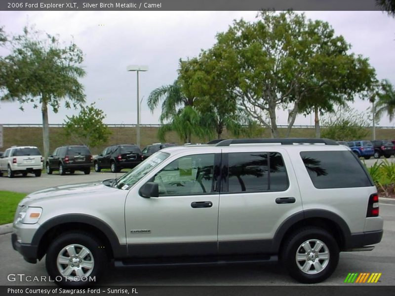 Silver Birch Metallic / Camel 2006 Ford Explorer XLT