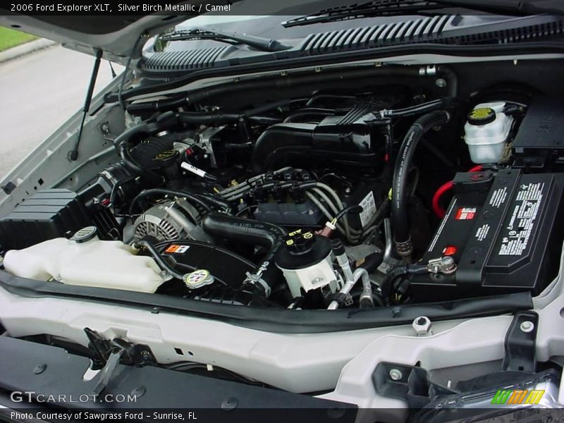 Silver Birch Metallic / Camel 2006 Ford Explorer XLT