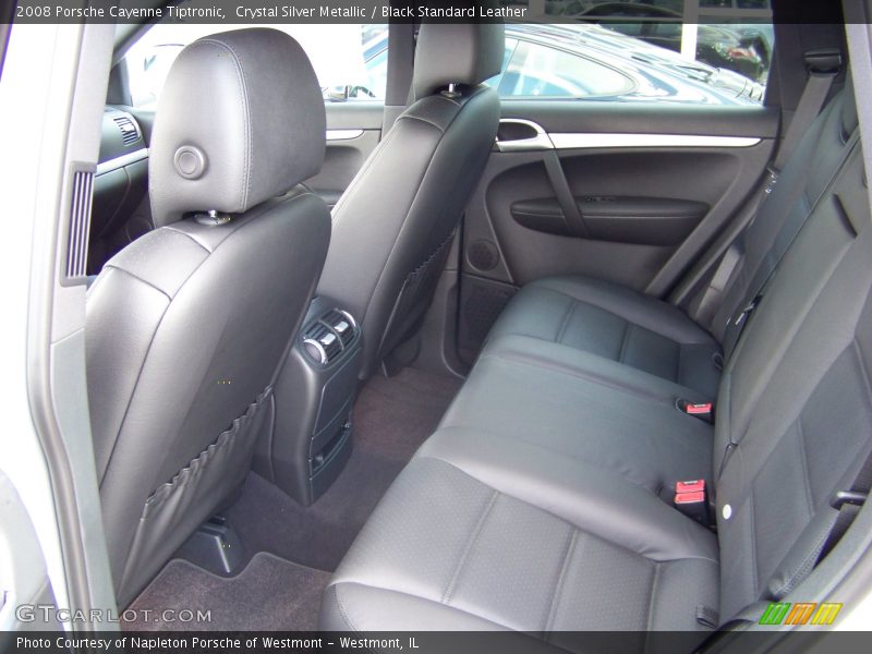 Crystal Silver Metallic / Black Standard Leather 2008 Porsche Cayenne Tiptronic
