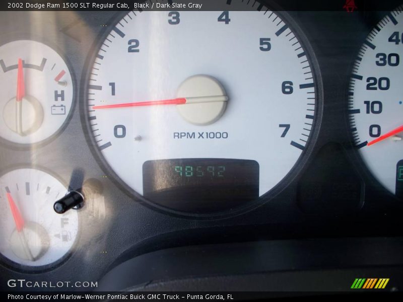 Black / Dark Slate Gray 2002 Dodge Ram 1500 SLT Regular Cab