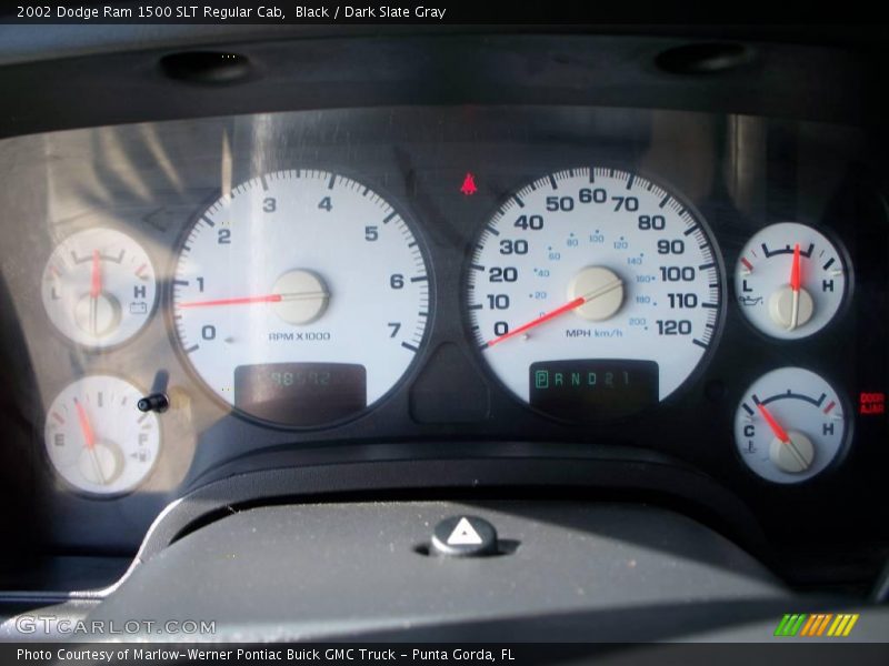 Black / Dark Slate Gray 2002 Dodge Ram 1500 SLT Regular Cab