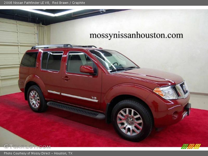 Red Brawn / Graphite 2008 Nissan Pathfinder LE V8