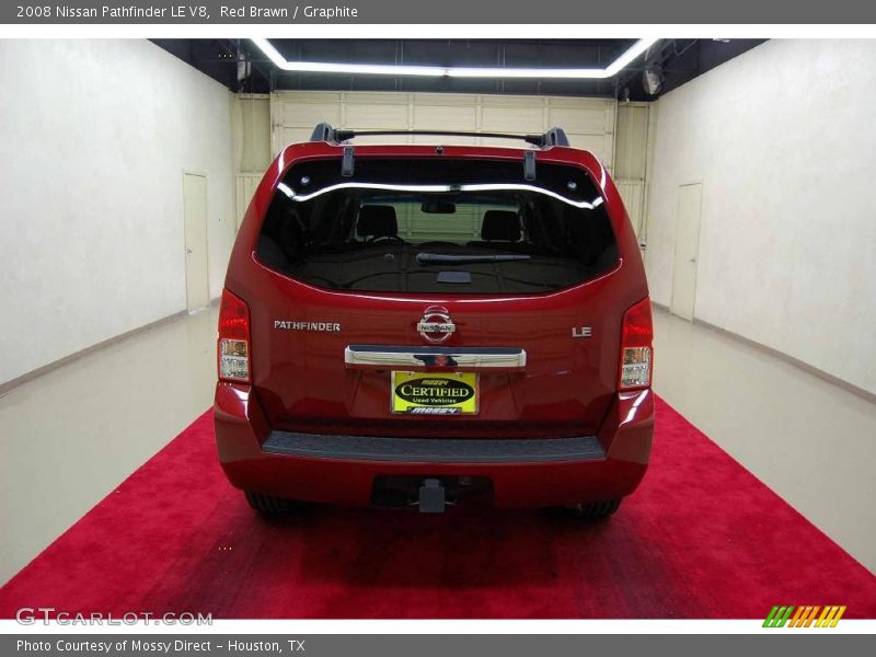 Red Brawn / Graphite 2008 Nissan Pathfinder LE V8