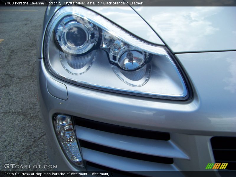 Crystal Silver Metallic / Black Standard Leather 2008 Porsche Cayenne Tiptronic