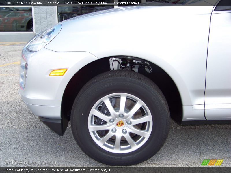 Crystal Silver Metallic / Black Standard Leather 2008 Porsche Cayenne Tiptronic