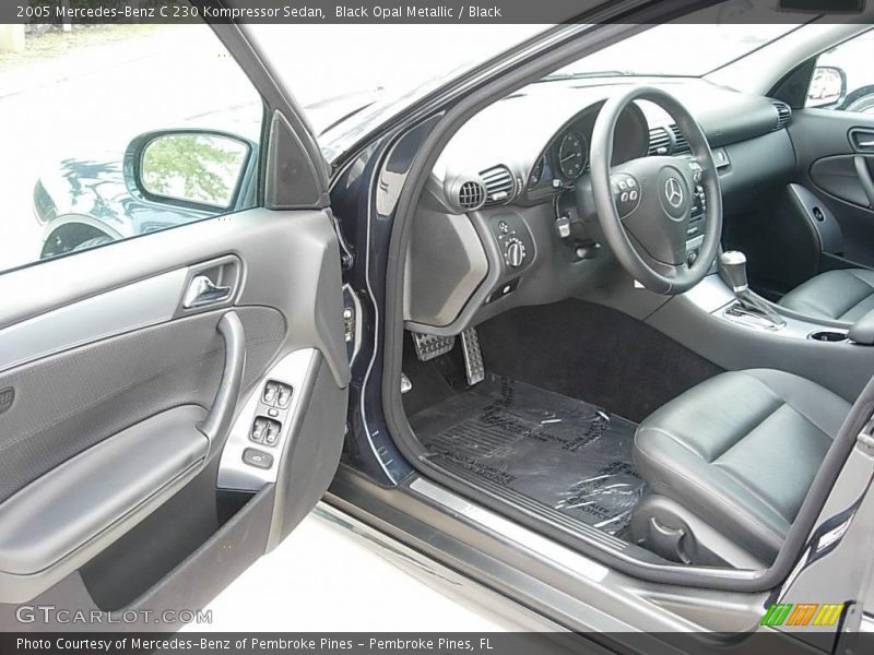 Black Opal Metallic / Black 2005 Mercedes-Benz C 230 Kompressor Sedan