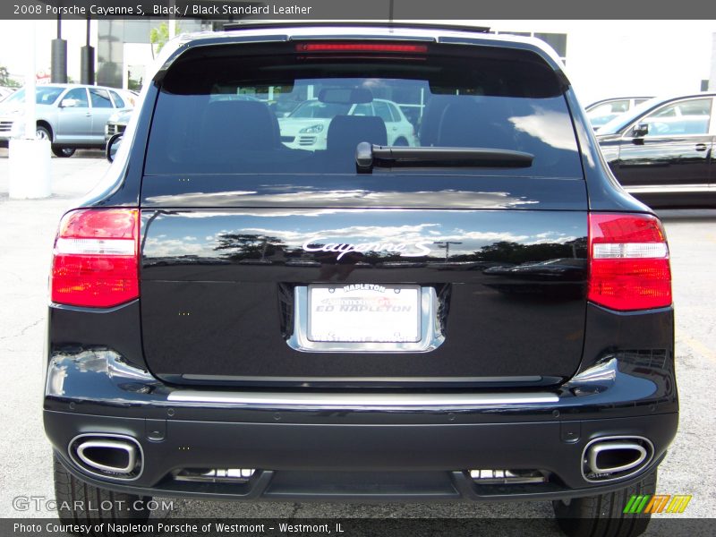 Black / Black Standard Leather 2008 Porsche Cayenne S