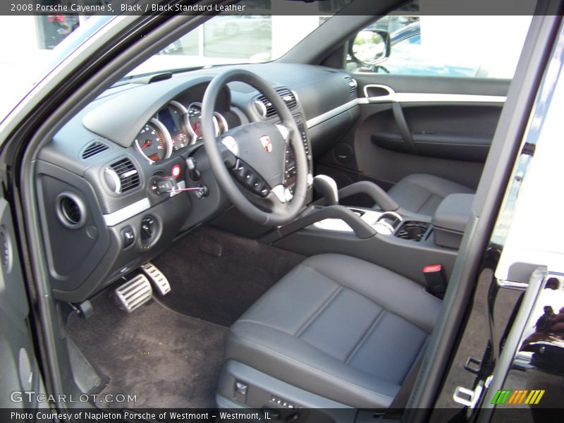Black / Black Standard Leather 2008 Porsche Cayenne S
