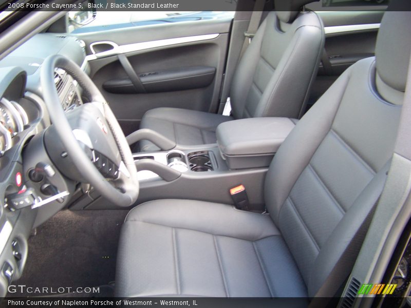 Black / Black Standard Leather 2008 Porsche Cayenne S